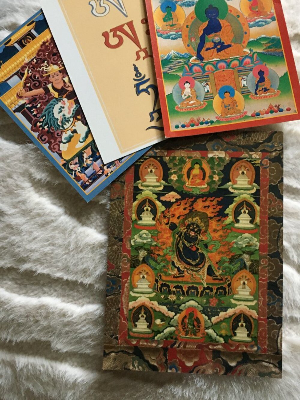 Two Tibetan Buddhist Artcard Set + Tibetan Art Postcard Collection